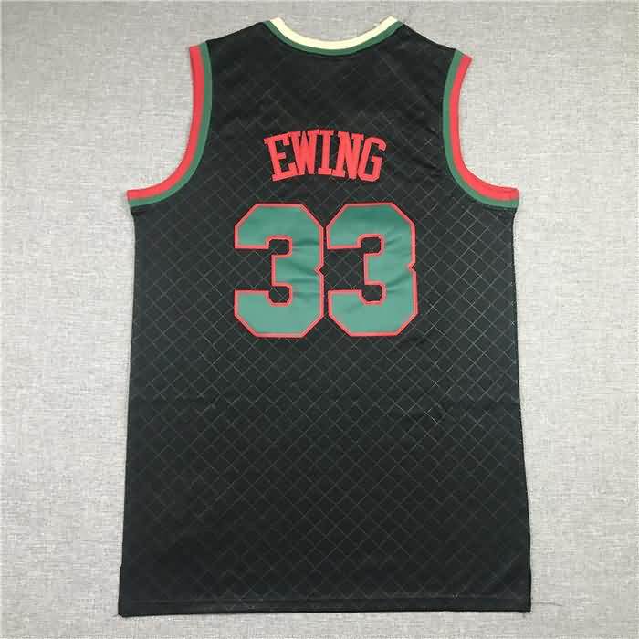 1991/92 New York Knicks EWING #33 Black Classics Basketball Jersey (Stitched)