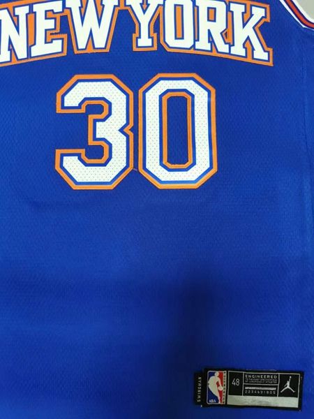 New York Knicks RANDLE #30 Blue AJ Basketball Jersey (Stitched)