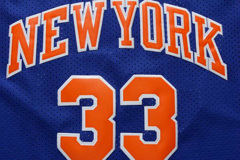 New York Knicks EWING #33 Blue Classics Basketball Jersey (Stitched)