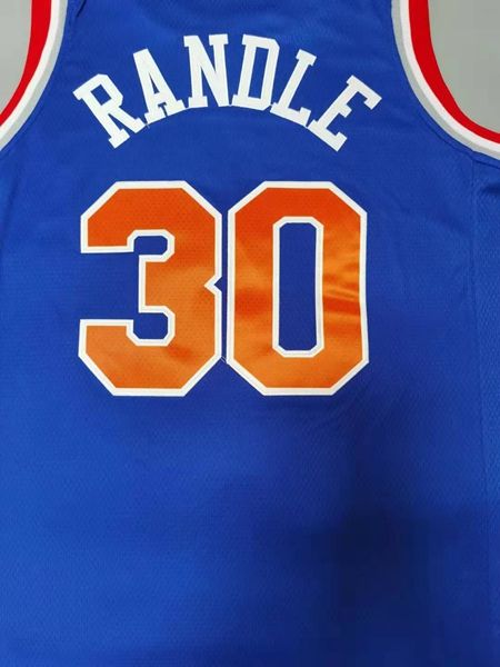 New York Knicks RANDLE #30 Blue Basketball Jersey (Stitched)