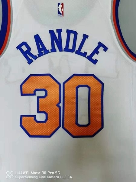 New York Knicks RANDLE #30 White Basketball Jersey (Stitched)