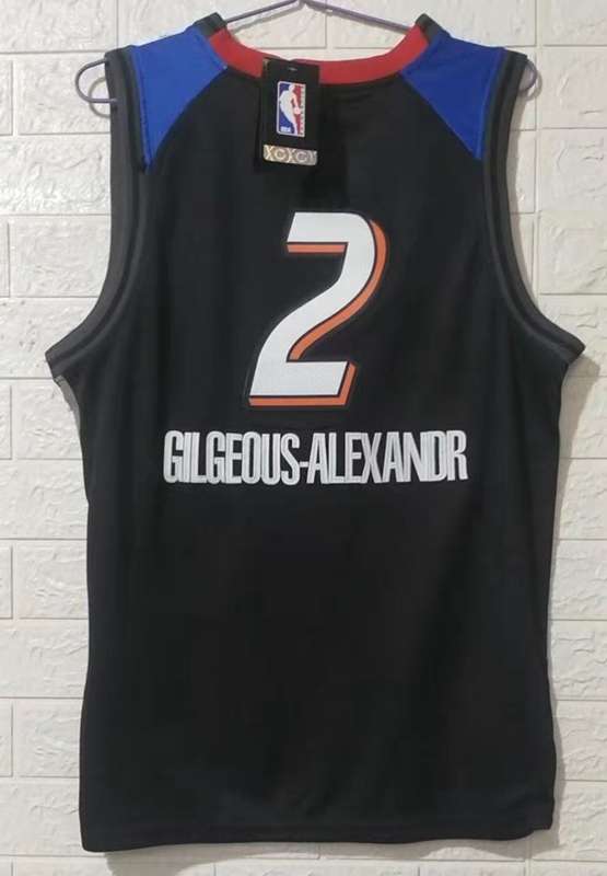 20/21 Oklahoma City Thunder GILGEOUS-ALEXANDER #2 Black City Basketball Jersey (Stitched)