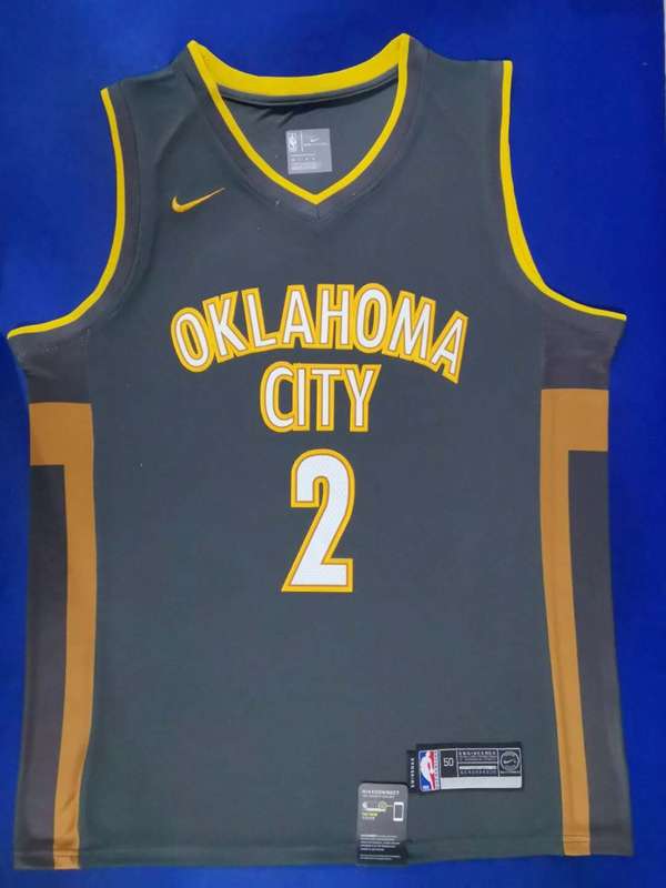 2020 Oklahoma City Thunder GILGEOUS-ALEXANDER #2 Black City Basketball Jersey (Stitched)