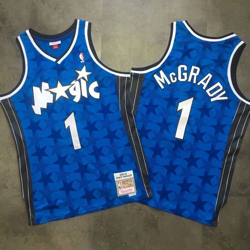 2000/01 Orlando Magic MCGRADY #1 Blue Classics Basketball Jersey (Closely Stitched)