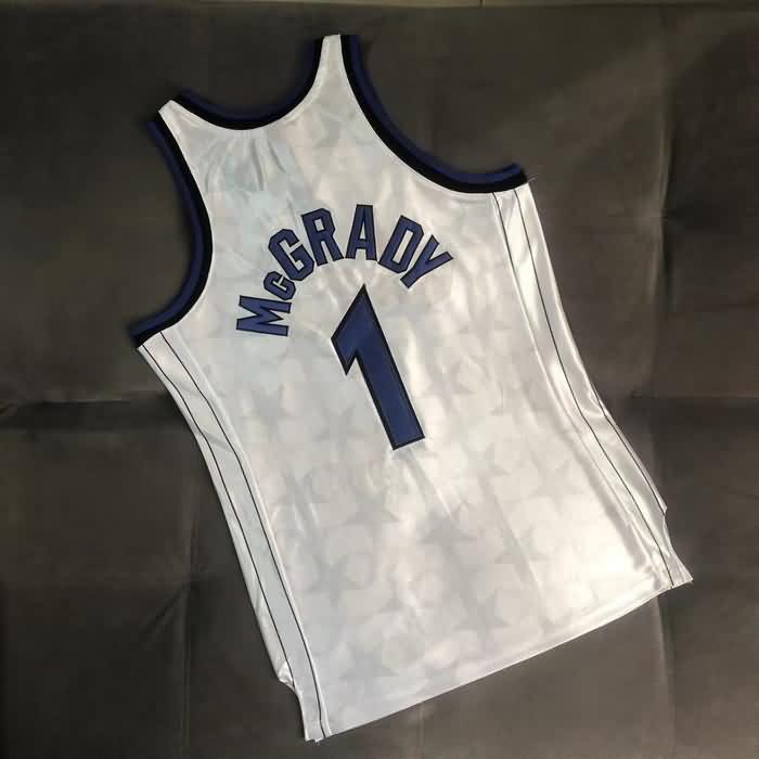 2000/01 Orlando Magic MCGRADY #1 White Classics Basketball Jersey (Closely Stitched)