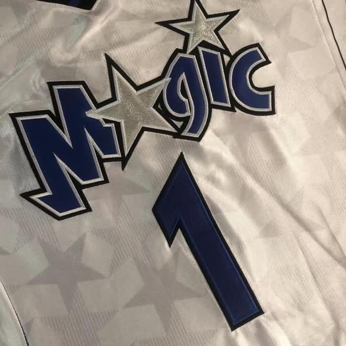 2000/01 Orlando Magic MCGRADY #1 White Classics Basketball Jersey (Closely Stitched)