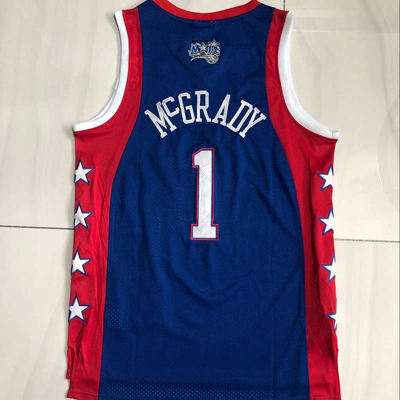 2004 Orlando Magic MCGRADY #1 Dark Blue All Star Classics Basketball Jersey (Closely Stitched)