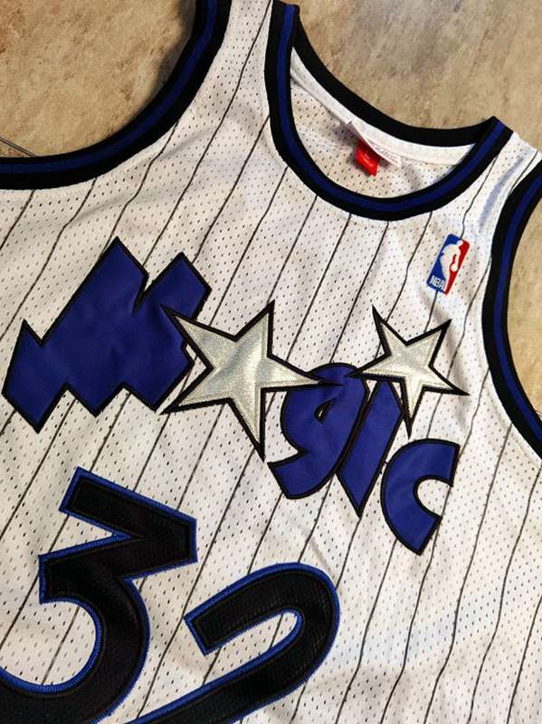 1993/94 Orlando Magic ONEAL #32 White Classics Basketball Jersey (Closely Stitched)