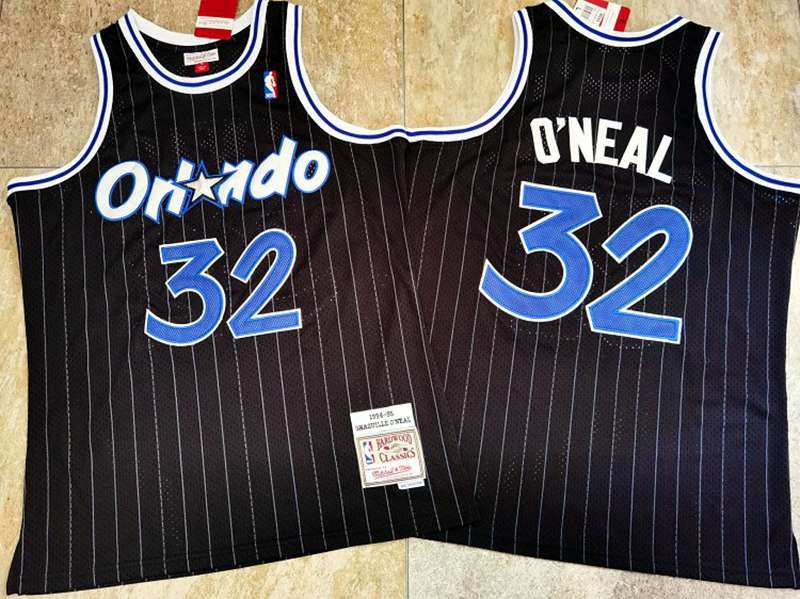 1994/95 Orlando Magic ONEAL #32 Black Classics Basketball Jersey (Closely Stitched)
