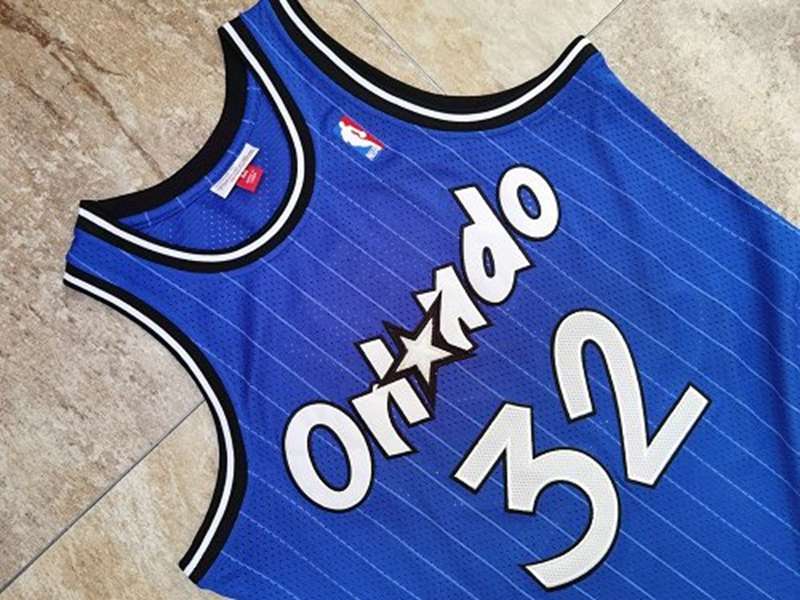 1994/95 Orlando Magic ONEAL #32 Blue Classics Basketball Jersey (Closely Stitched)