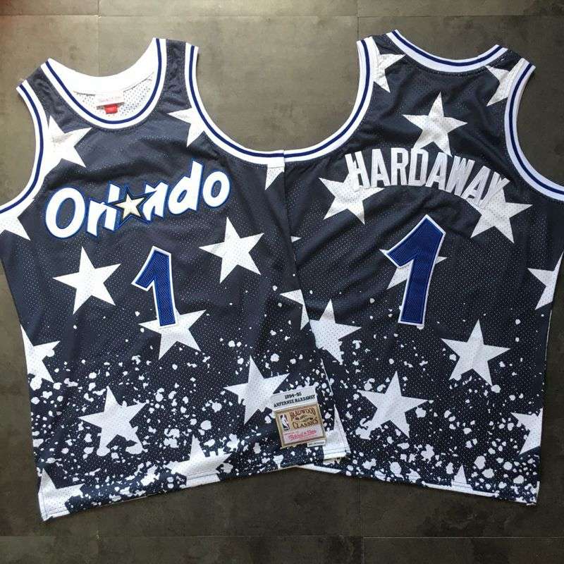 1994/95 Orlando Magic HARDAWAY #1 Dark Blue Classics Basketball Jersey (Closely Stitched)
