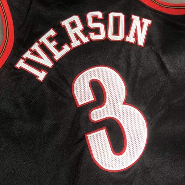 2000/01 Philadelphia 76ers IVERSON #3 Black Final Classics Basketball Jersey (Closely Stitched)