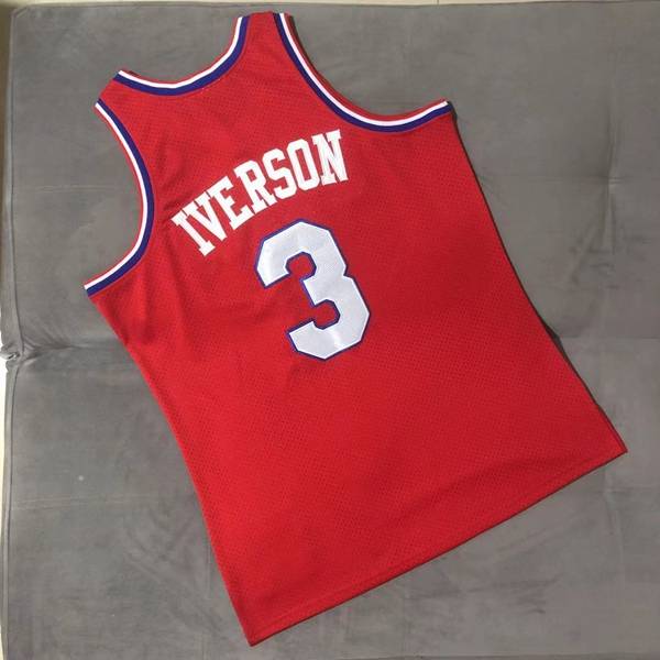 2002/03 Philadelphia 76ers IVERSON #3 Red Classics Basketball Jersey (Closely Stitched)