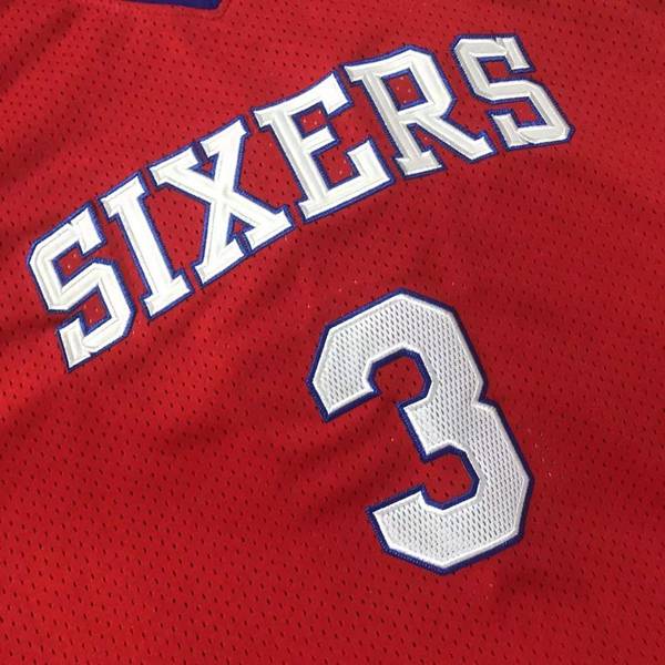 2002/03 Philadelphia 76ers IVERSON #3 Red Classics Basketball Jersey (Closely Stitched)