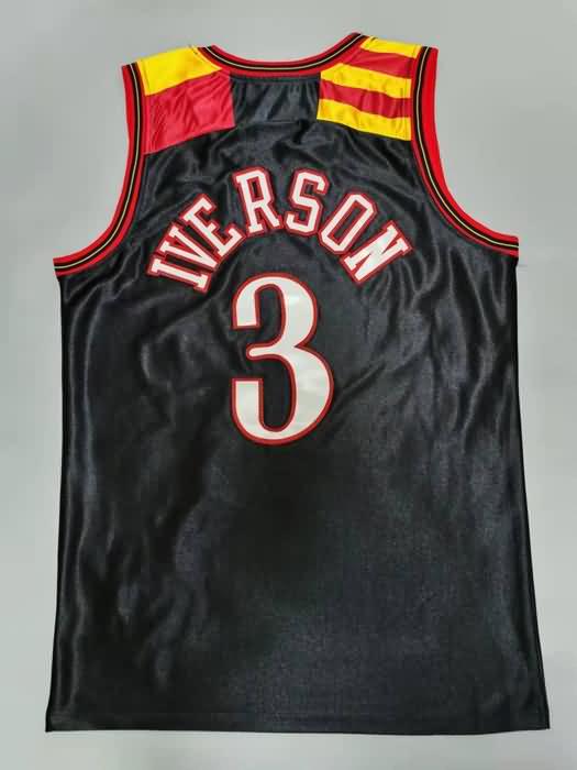 2006 Philadelphia 76ers IVERSON #3 Black Classics Basketball Jersey (Stitched)