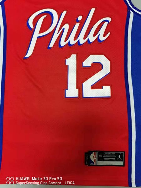 20/21 Philadelphia 76ers HARRLS #12 Red AJ Basketball Jersey (Stitched)