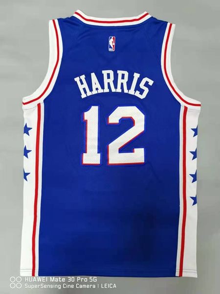 20/21 Philadelphia 76ers HARRLS #12 Blue Basketball Jersey (Stitched)