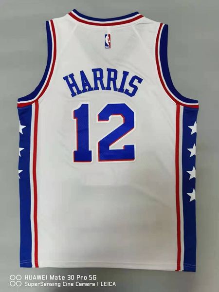 20/21 Philadelphia 76ers HARRLS #12 White Basketball Jersey (Stitched)