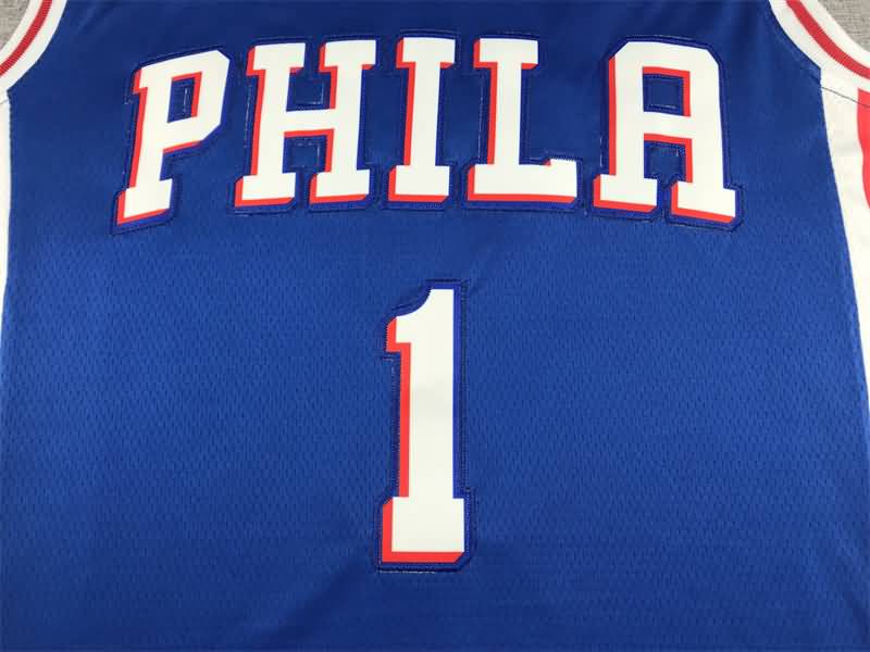 21/22 Philadelphia 76ers HARDEN #1 Blue Basketball Jersey (Stitched)