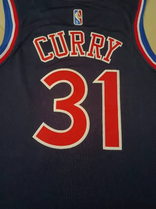 21/22 Philadelphia 76ers CURRY #31 Dark Blue City Basketball Jersey (Stitched)