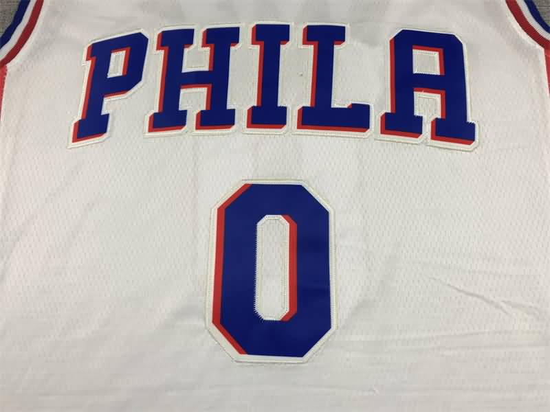 21/22 Philadelphia 76ers MAXEY #0 White Basketball Jersey (Stitched)