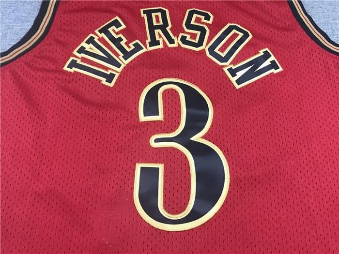 1999/00 Philadelphia 76ers IVERSON #3 Red Classics Basketball Jersey (Stitched)