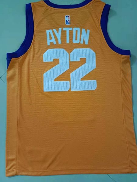 20/21 Phoenix Suns AYTON #22 Orange AJ Basketball Jersey (Stitched)