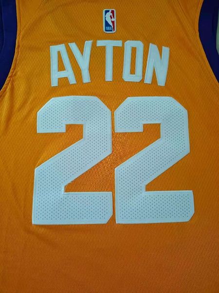 20/21 Phoenix Suns AYTON #22 Orange AJ Basketball Jersey (Stitched)