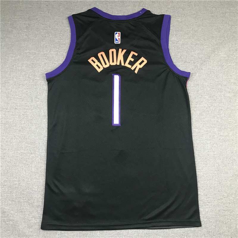 20/21 Phoenix Suns BOOKER #1 Black City Basketball Jersey (Stitched)