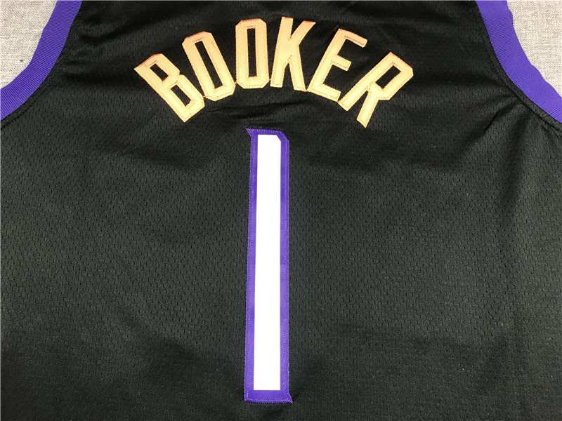 20/21 Phoenix Suns BOOKER #1 Black City Basketball Jersey (Stitched)