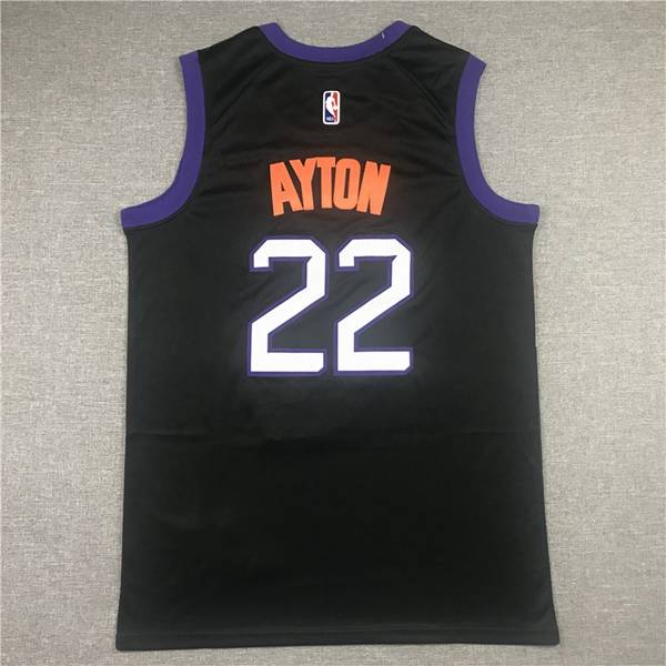 20/21 Phoenix Suns AYTON #22 Black City Basketball Jersey (Stitched)