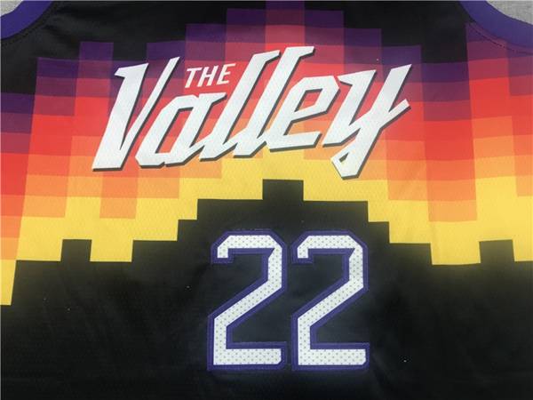 20/21 Phoenix Suns AYTON #22 Black City Basketball Jersey (Stitched)