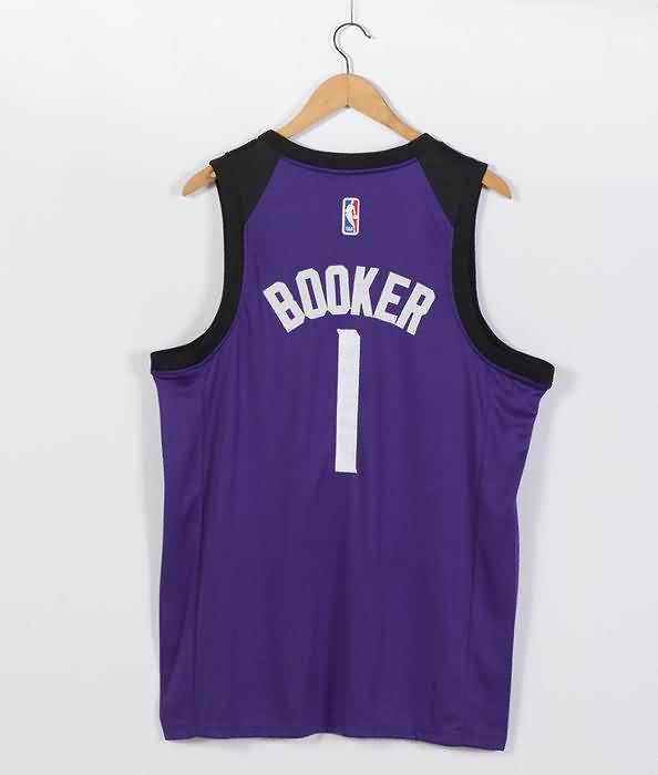 20/21 Phoenix Suns BOOKER #1 Purple Basketball Jersey 02 (Stitched)