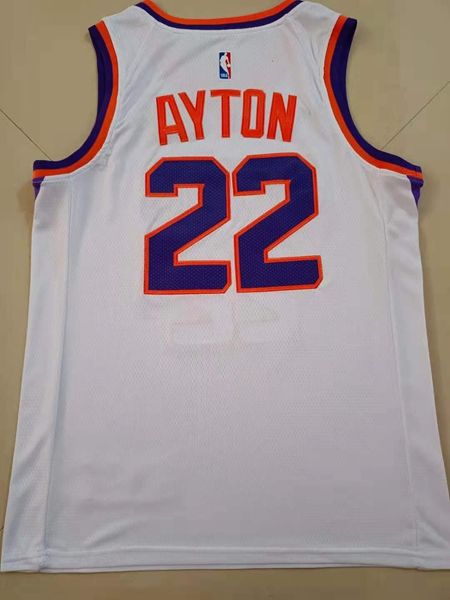 20/21 Phoenix Suns AYTON #22 White Basketball Jersey (Stitched)