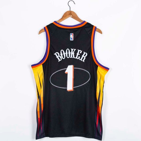 21/22 Phoenix Suns BOOKER #1 Black Basketball Jersey (Stitched)