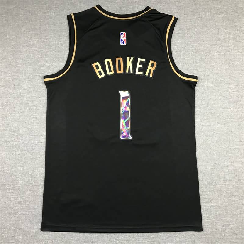 21/22 Phoenix Suns BOOKER #1 Black Basketball Jersey 02 (Stitched)