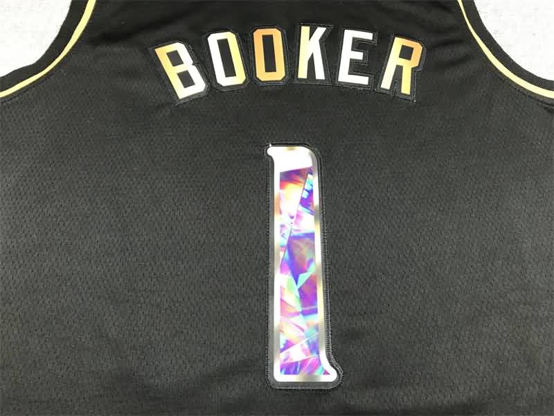 21/22 Phoenix Suns BOOKER #1 Black Basketball Jersey 02 (Stitched)