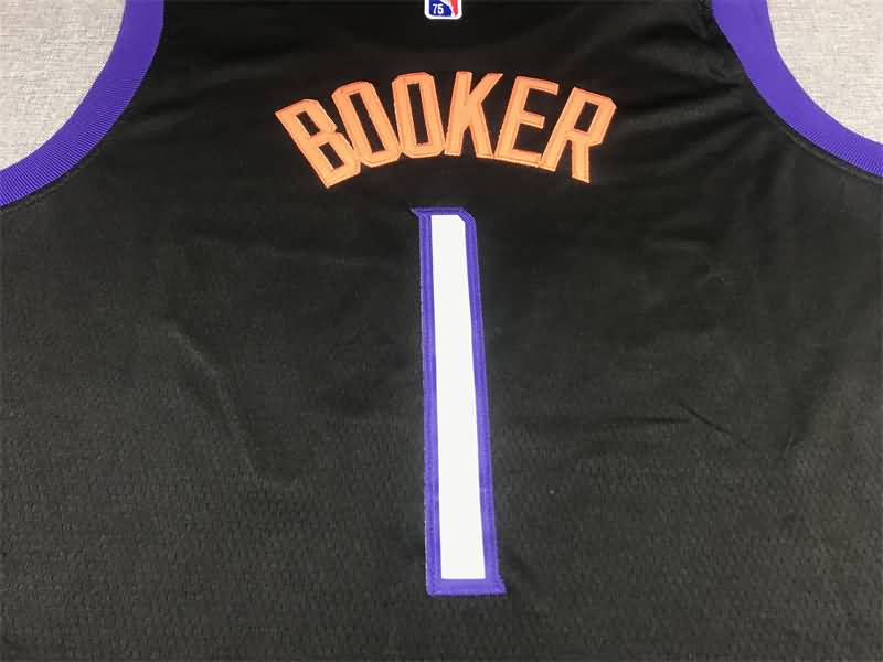 21/22 Phoenix Suns BOOKER #1 Black City Basketball Jersey (Stitched)