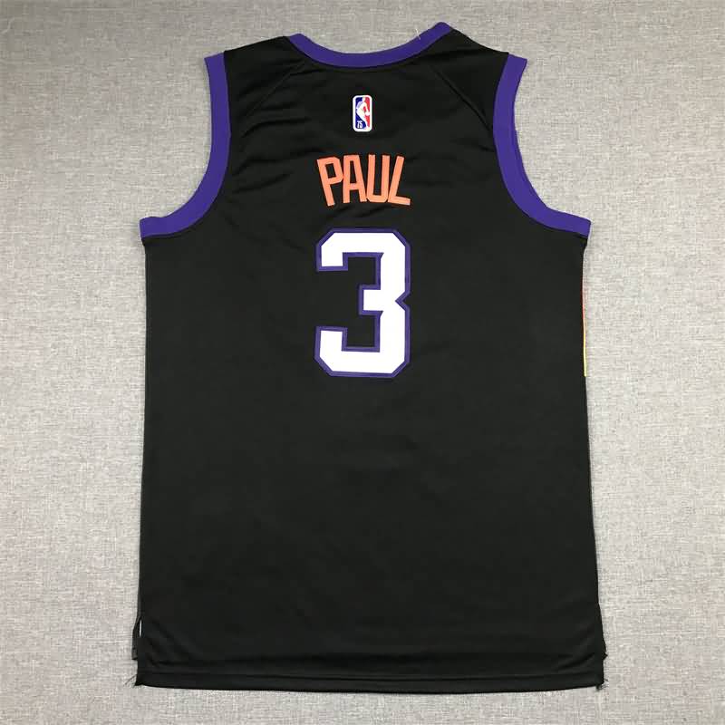 21/22 Phoenix Suns PAUL #3 Black City Basketball Jersey (Stitched)