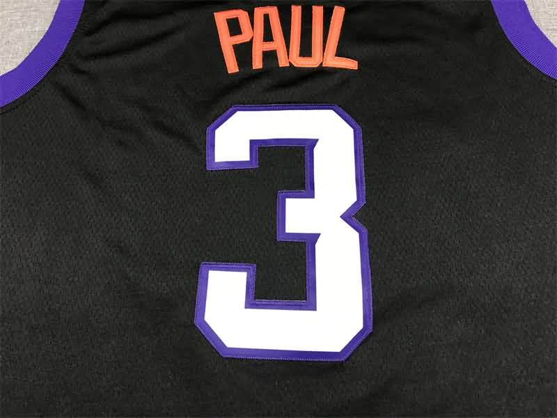 21/22 Phoenix Suns PAUL #3 Black City Basketball Jersey (Stitched)