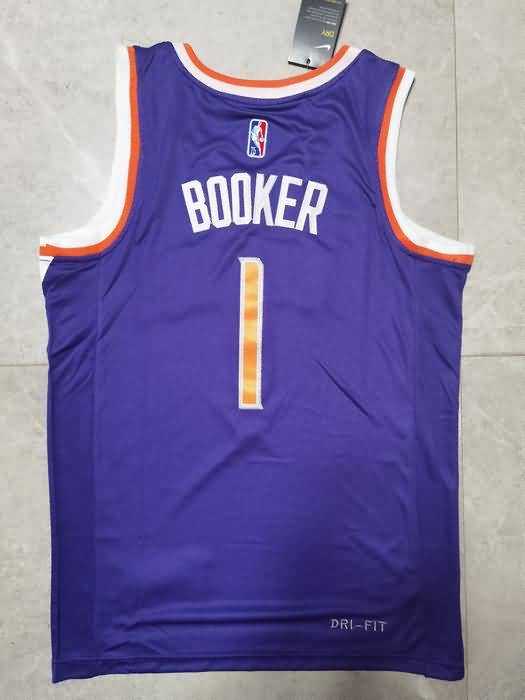 21/22 Phoenix Suns BOOKER #1 Purple Basketball Jersey (Stitched)