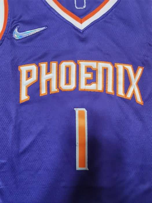 21/22 Phoenix Suns BOOKER #1 Purple Basketball Jersey (Stitched)