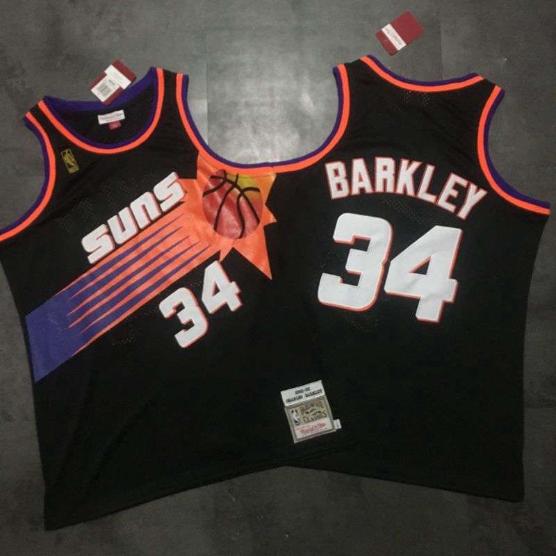 1992/93 Phoenix Suns BARKLEY #34 Black Classics Basketball Jersey (Closely Stitched)