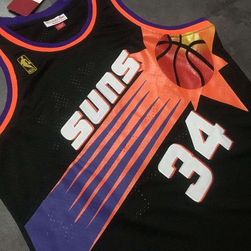 1992/93 Phoenix Suns BARKLEY #34 Black Classics Basketball Jersey (Closely Stitched)