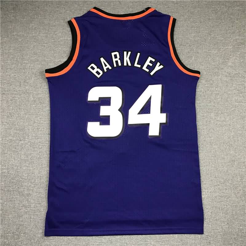 1992/93 Phoenix Suns BARKLEY #34 Purple Classics Basketball Jersey (Stitched)