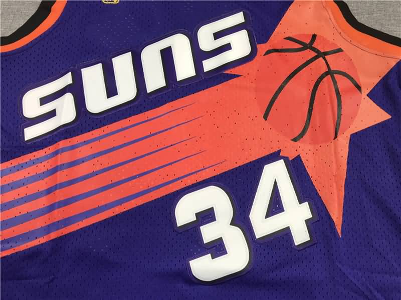 1992/93 Phoenix Suns BARKLEY #34 Purple Classics Basketball Jersey (Stitched)