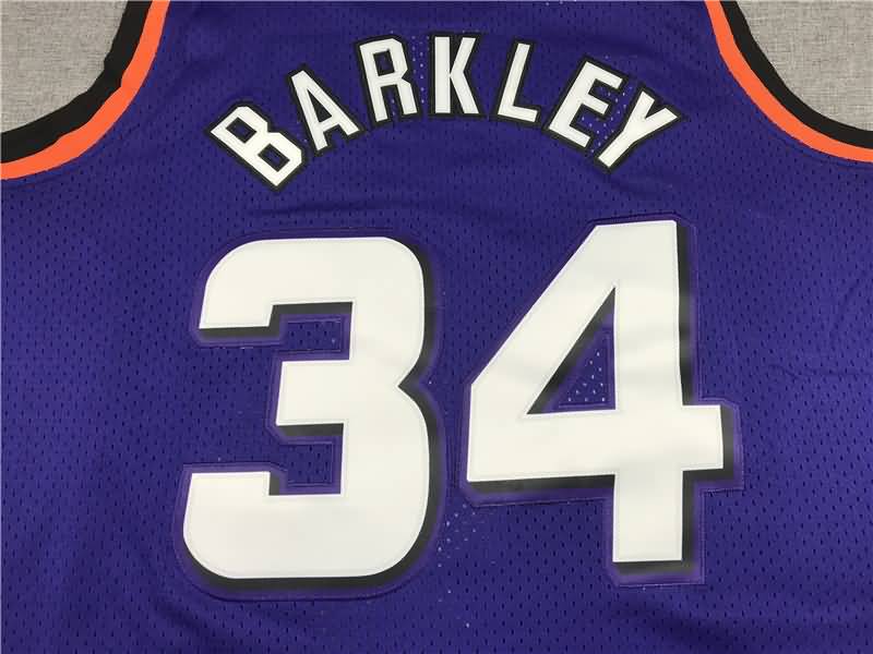 1992/93 Phoenix Suns BARKLEY #34 Purple Classics Basketball Jersey (Stitched)