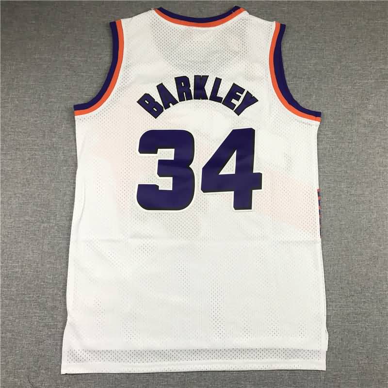 1992/93 Phoenix Suns BARKLEY #34 White Classics Basketball Jersey (Stitched)