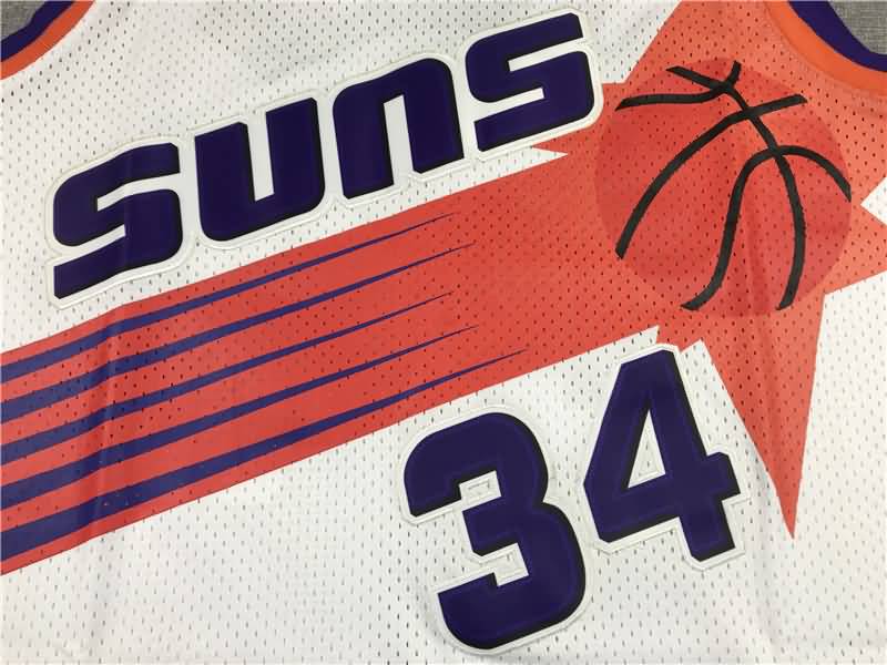 1992/93 Phoenix Suns BARKLEY #34 White Classics Basketball Jersey (Stitched)