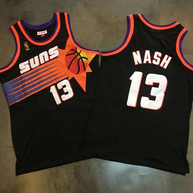 1996/97 Phoenix Suns NASH #13 Black Classics Basketball Jersey (Closely Stitched)